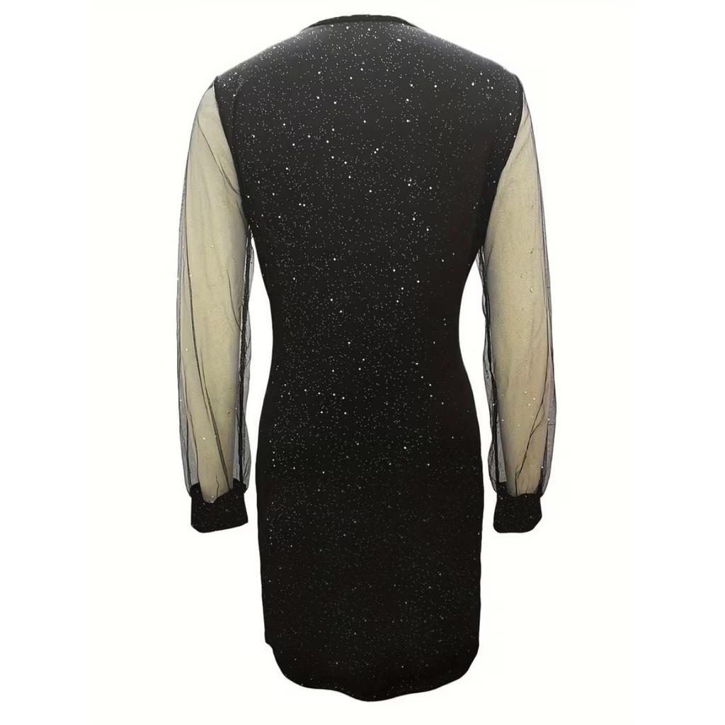 Frühling Sommer Neues Glitzer Bodycon Kleid, Europäischer Amerikanischer Stil Sexy Enganliegendes Partykleid