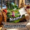 Custom Name Personalized Masha and The Bear Print Blankets, Home Decor, Bedroom, Sofa, Camping, Couch, Gifts for Birthday Christmas