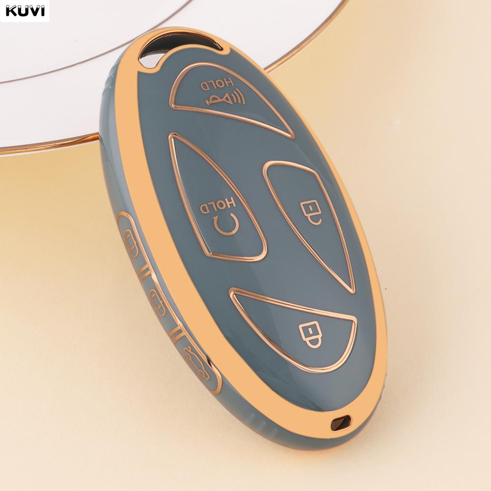 Golden Tpu Car Remote Key Case Cover Shell For Hyundai Ioniq 6 New Grand Prix Gn7 Kona Protected Holder Keyless Fob 5 7 Buttons