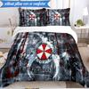 Umbrella Symbol 3pcs K-pop Music Group Bedding set,Ideal for Bedroom, Dormitory,Including Duvet Cover And 2pcs Pillowcases,Fan Gifts
