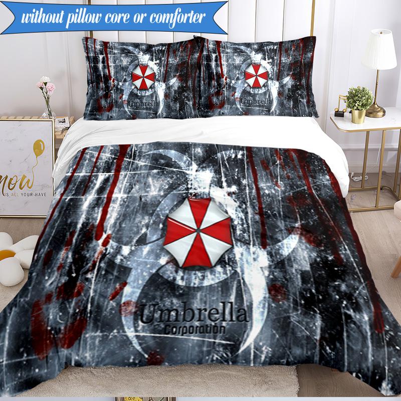 Umbrella Symbol 3pcs K-pop Music Group Bedding set,Ideal for Bedroom, Dormitory,Including Duvet Cover And 2pcs Pillowcases,Fan Gifts