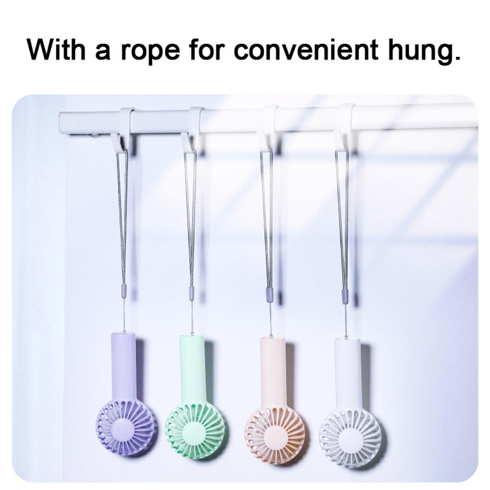 Portable Handheld Fan Small Cooling Fan Outdoor USB Rechargeable Cooler Cordless Fan Summer Camping