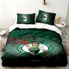 Boston Celtics 3pc Set Perfect for Bedroom Use Comfortable Bedding Set Includes a Duvet Cover and Two Pillowcases Ideal Birthday or Christmas Gift