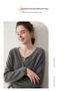 Korean Style Light Luxury Cashmere Cardigan - Women's Round Neck, Rolled Hem, Loose Fit, Slimming Knitwear Versatile Top