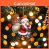 Acrylic Cartoon Car Ornament With Santa Claus Design For Decoration Vehicle