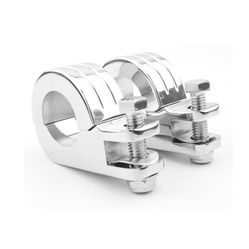 Harley Davidson XL883 Footpeg Mounting Bracket 32mm 38mm Chrome Black Retro Cruiser Motorcycle