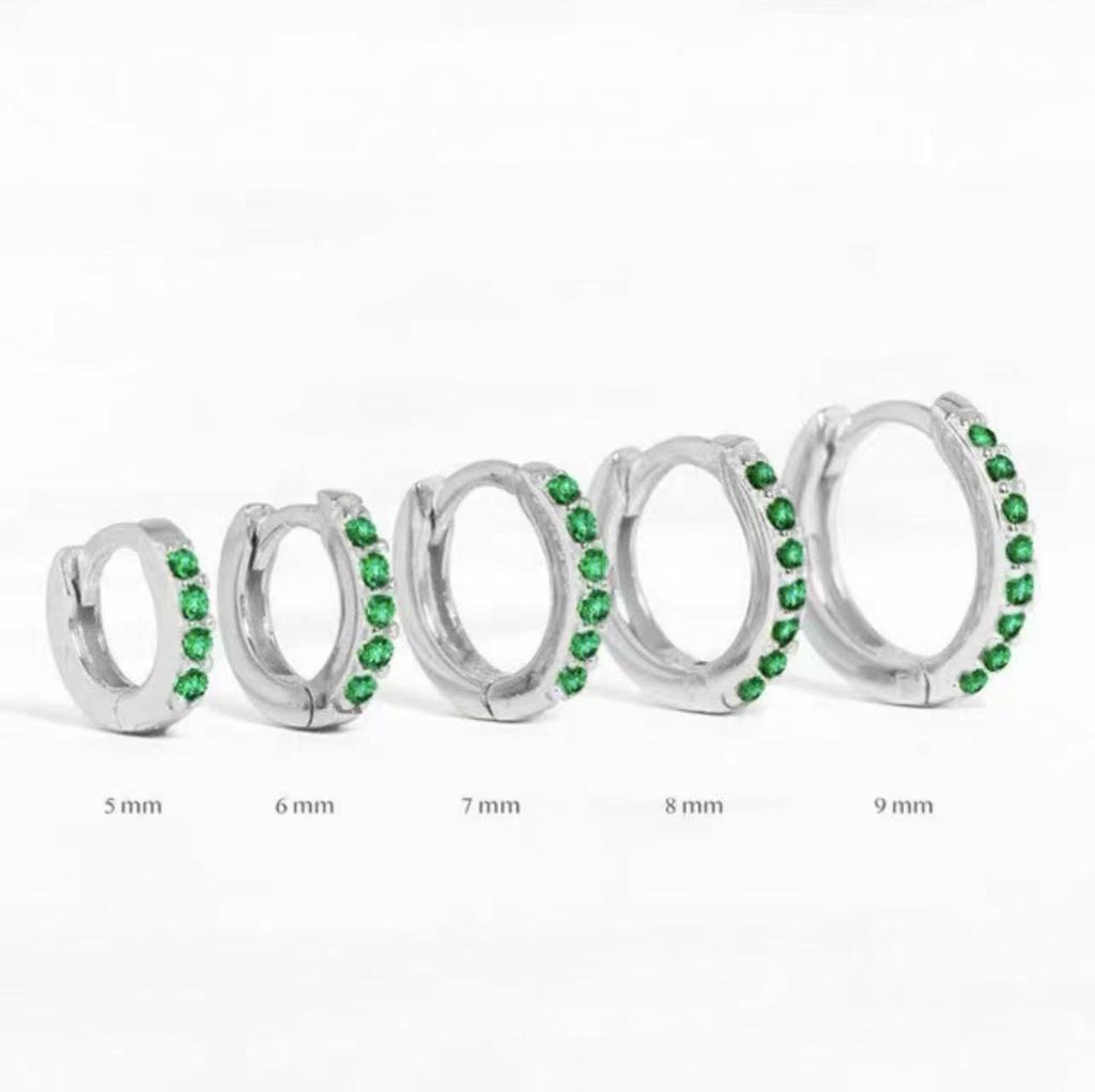 Luxury Zircon Diamond-Studded Circle Hoop Earrings