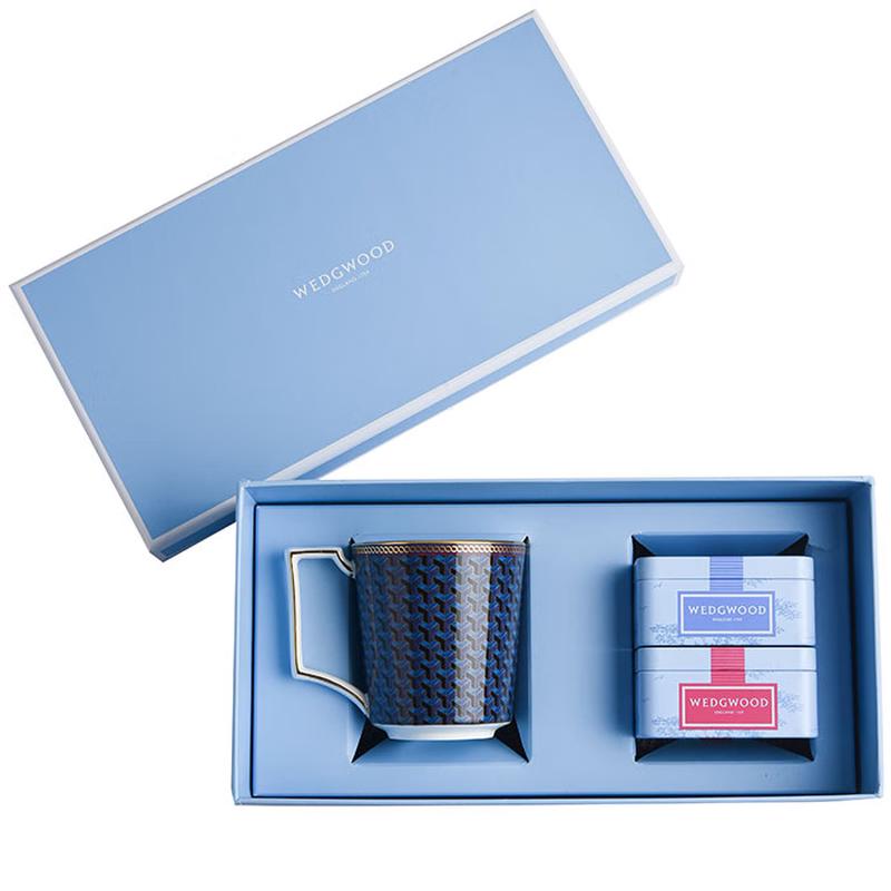 Wedgwood Byzantine Mug & Portable Tea Caddy Gift Set