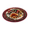 Winter Festive Room Accent Christmas Round Rug, 3D Illusion Mat, Holiday Carpet, Soft Gnome Deer Party Floor Decoration Santa House Rug for
