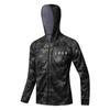 Herren Quick-Dry Angelhemd Mit UPF 50 Sonnenschutz Atmungsaktiv Eis Seide Stoff Camo Grün Übergröße Bis 6XL