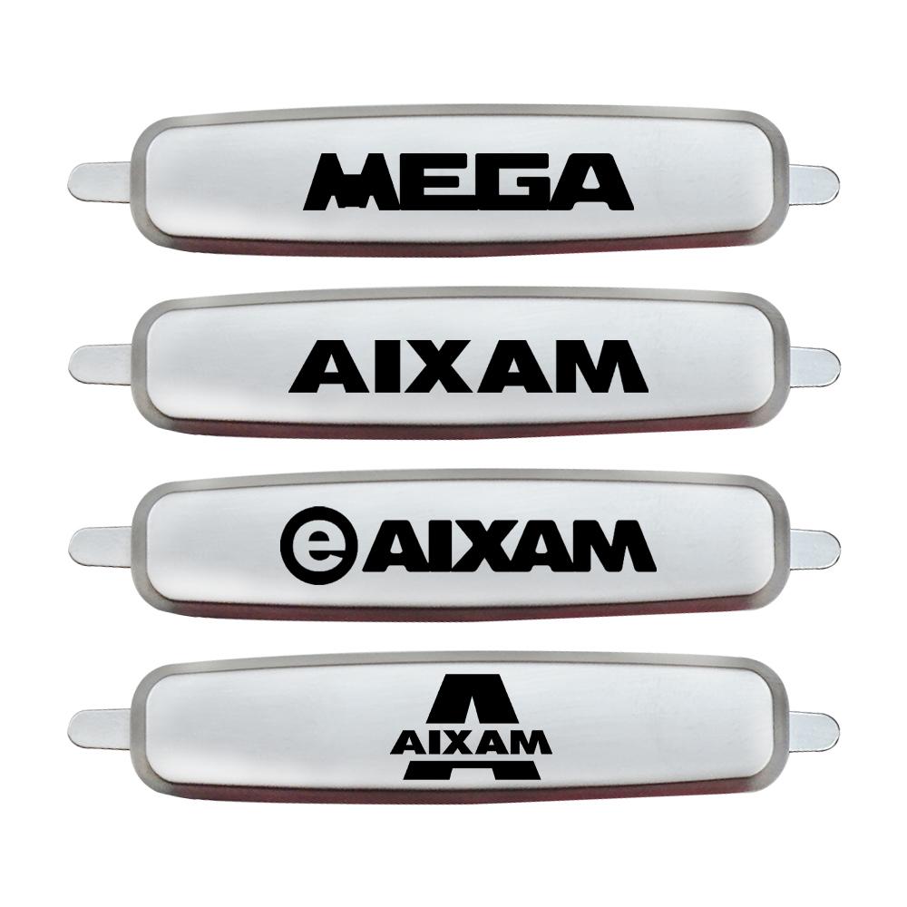 Bil Metall Säte Emblem Säte Tuning Märken Dekaler För Aixam MINAUTO CROSSLINE E AIXAM CROSSOVER MEGA CITY COUPE Biltillbehör