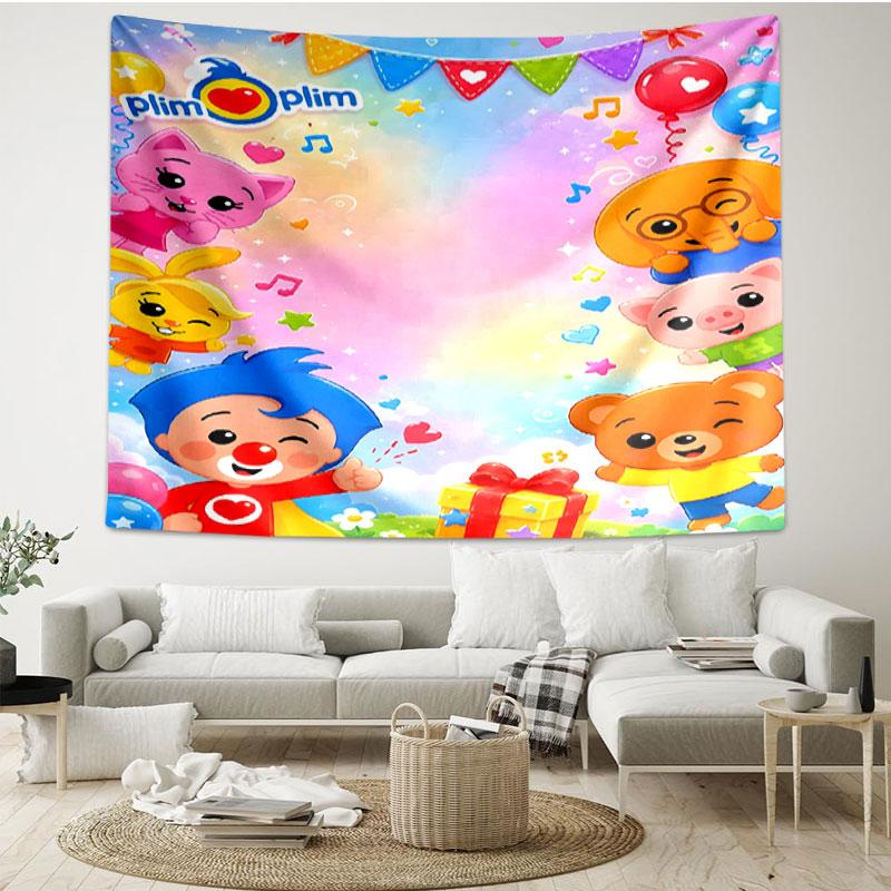 Plim Plim Print Tapestry - Portable Wall Decor Cloth, for Home, Dorm, Travel, Bedroom, Living Room - Ideal Birthday Housewarming Gift