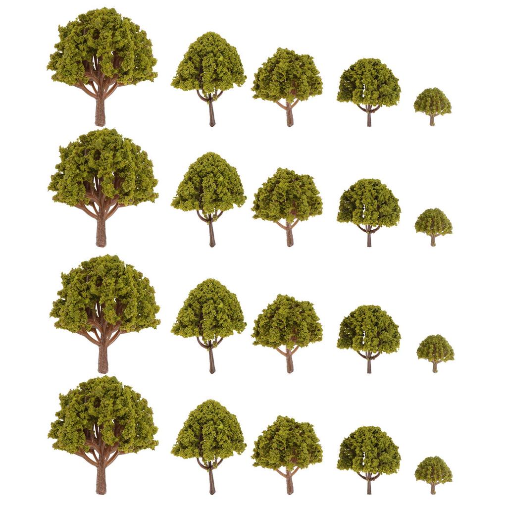 iplusmile Tree Model Set (20 Trees, Green)