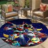 Grendizer Goldorak Anime Round Area Rug,Carpet Rug for Living Room Bedroom Sofa Playroom Decor,Non-slip Floor Mat Q0018