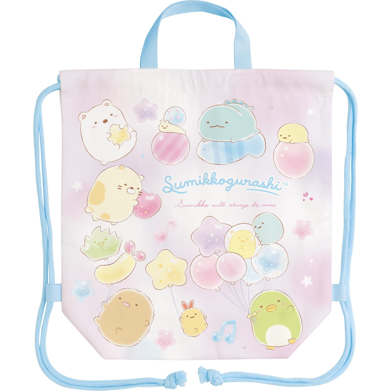 San-X Sumikko Gurashi Drawstring Bag CA63901 H330 W320 D110mm