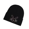 Korean Style Knit Hat With Bunny Embellishments For Autumn Winter Warmth