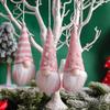 3Pcs/lot Christmas Gnome Elf Doll Pendant Merry Christmas Decorations For Home Xmas Tree Ornament  New Year