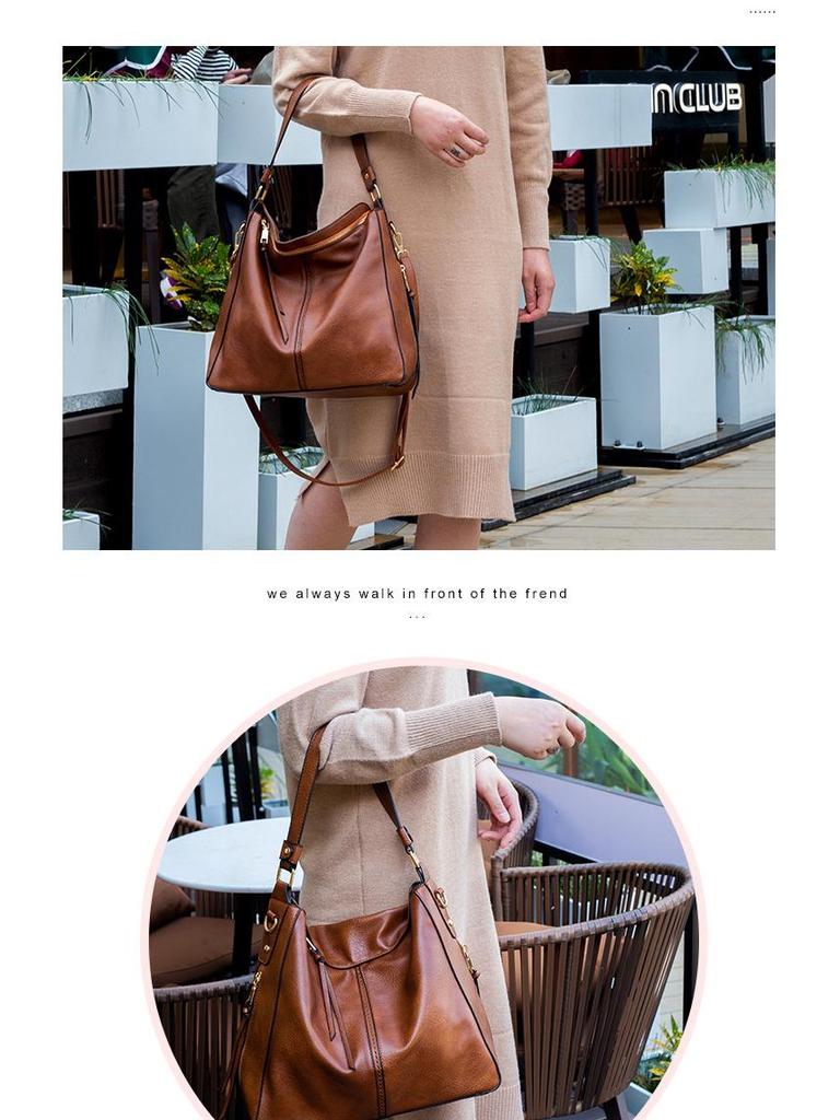 Shiling Damska Modna Torebka PU - Europejski i Amerykański Styl Torba Crossbody Tote na Ramię