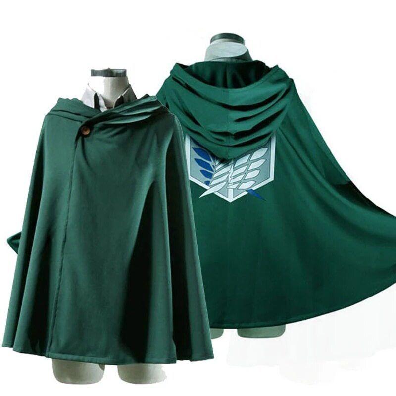 

Xinboyuan Attack on Titan Cloak Cos Costume Investigation Corps Wings of Freedom Soldiers Chief Cape Clothing Green Single Cape S