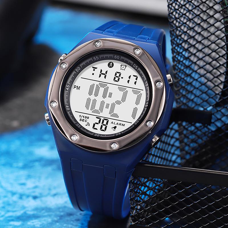 Electronic Watch Fashionable Sports Multi-Function Large Dial Student Electronic Watch