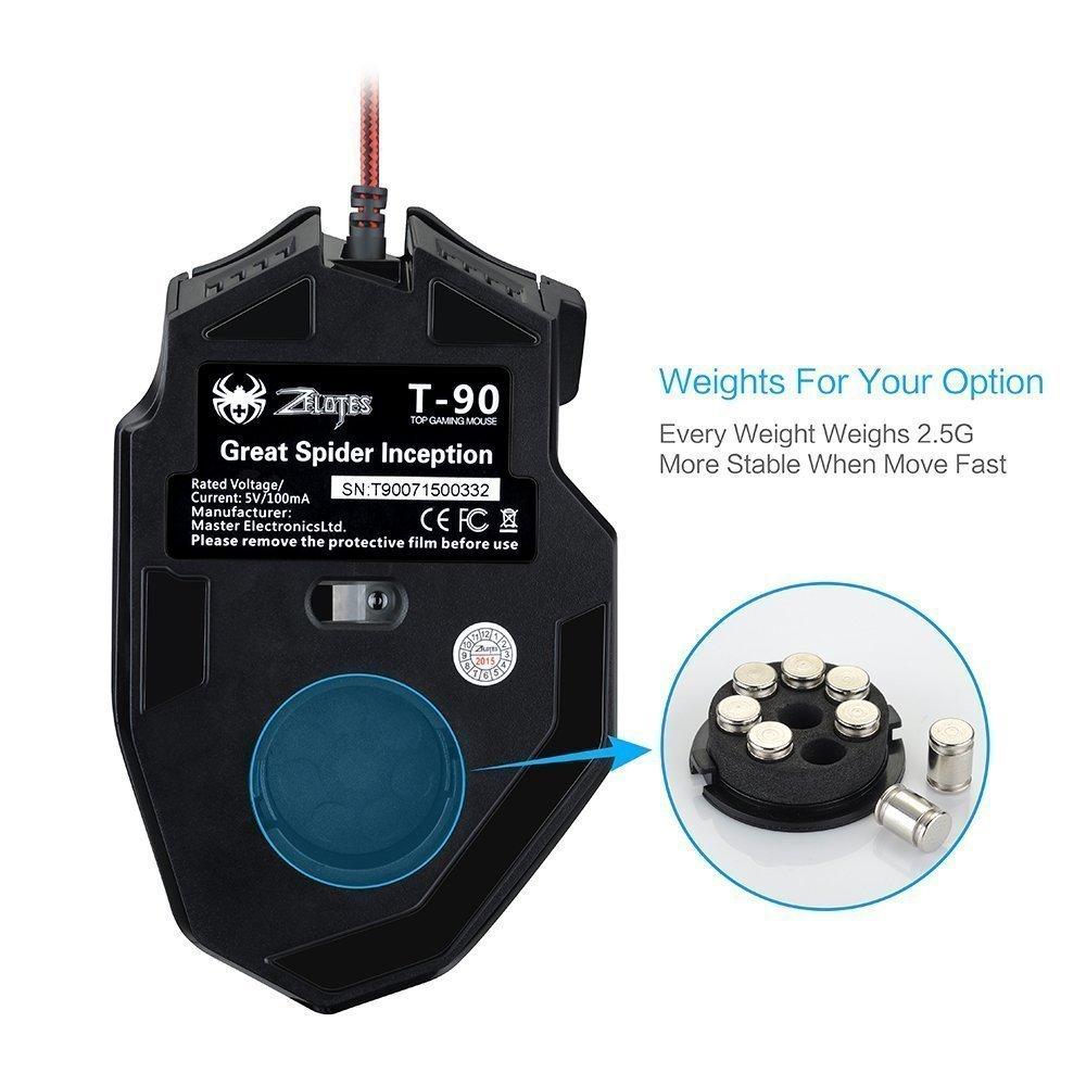 Nova Wired Gaming 9200 DPI 8 Programmable RGB High Ergonomic Optical Gaming Durable for Gaming and Office Windows Compatible (Black) Mouse,