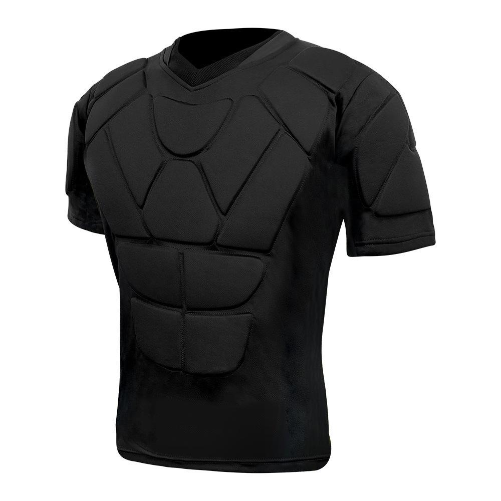 Rugby/Football Anti-collision Protective Gear Set: Padded Pants & Shoulder Pads for Goalkeepers - Tight-fitting, 3D Sports Equipment