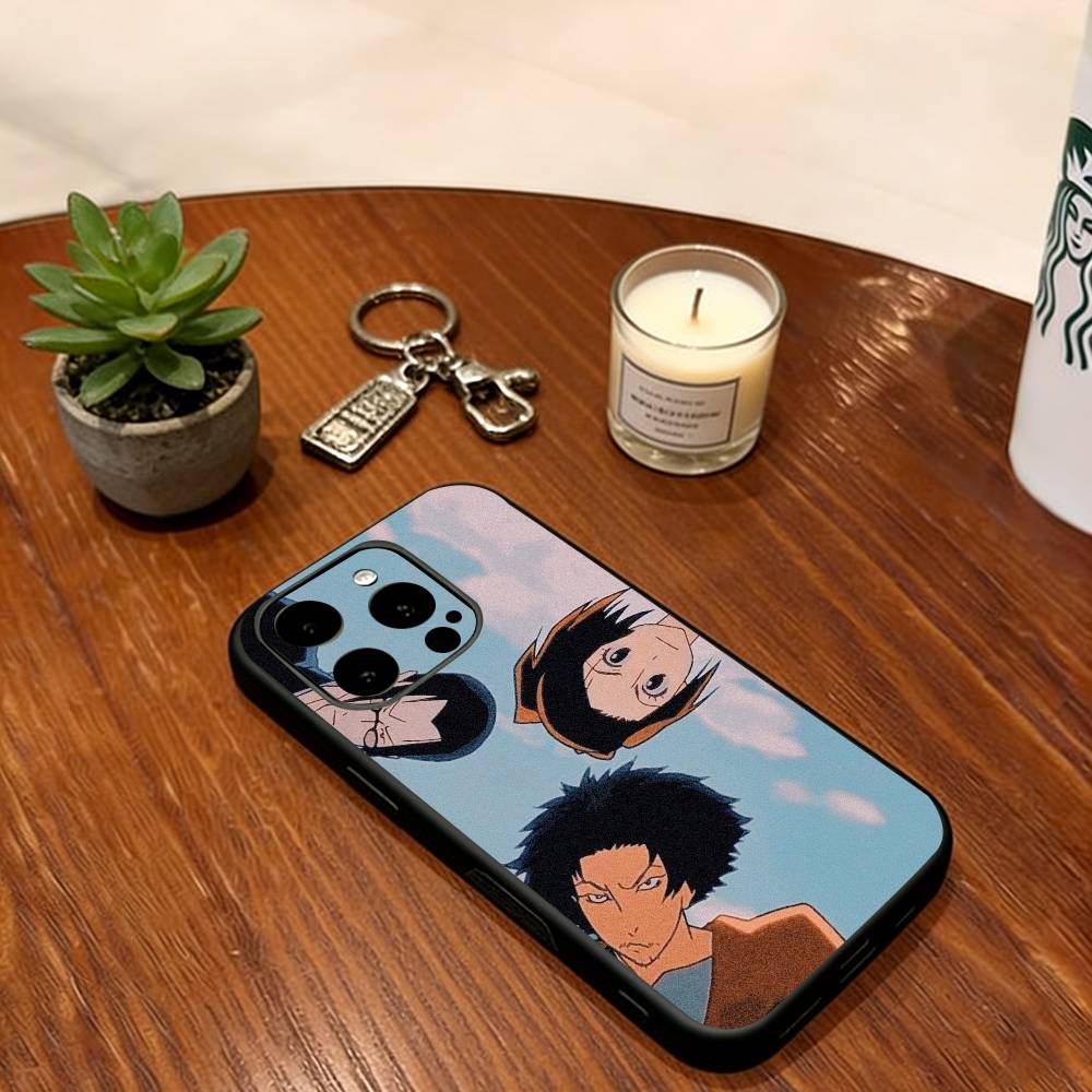 Samurai Champloo Phone Case For iPhone 17,16,15,14,13,12,11 Plus,Pro Max,XS,Soft Silicone Black Cover