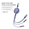 Car Interior Charging Data Cable Scalable 3 In 1 Phone Charger For BMW E46 E90 E60 F30 F10 E39 E36 F20 G20 G30 E92 E87 E91 X5 X3 CL8