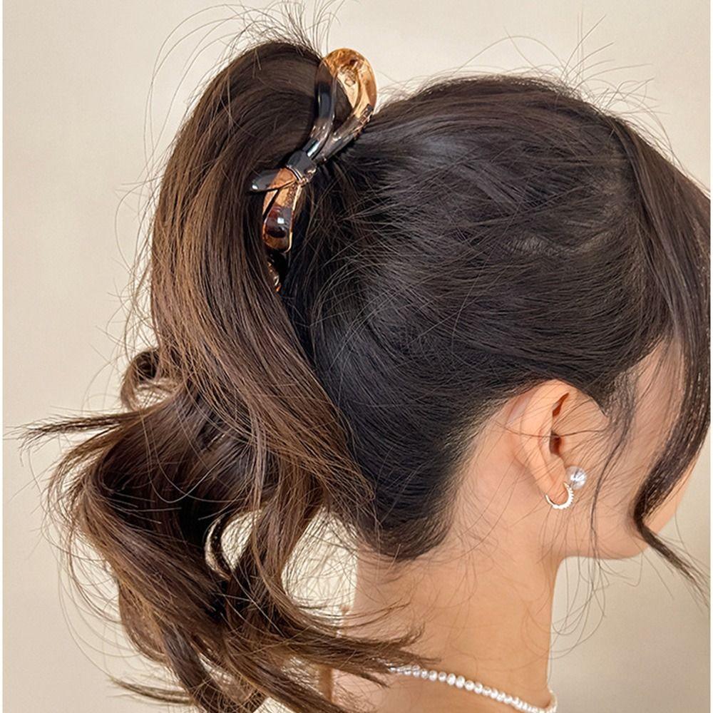 

Легкая заколка для волос «банан» с держателем для хвоста, модная вертикальная заколка для волос, лето