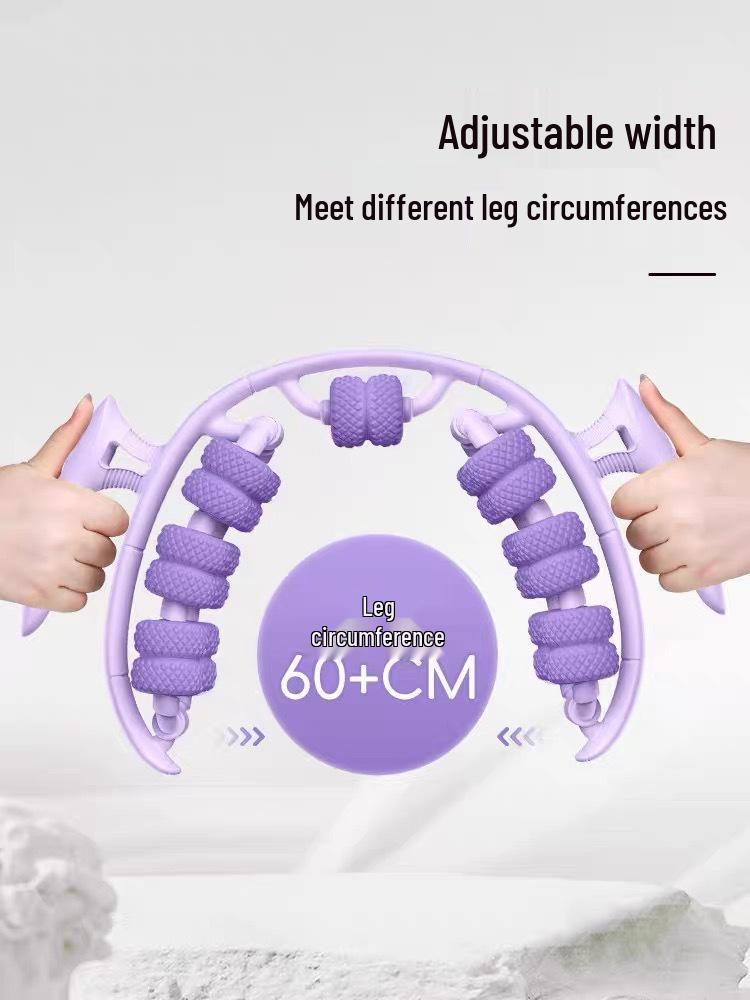26-Wheel Leg Massager: Ring-Shaped Clamp Roller for Calf Relaxation, Leg Beauty, and Slimming Yoga