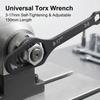 3-17mm Self-Tightening Adjustable Torx Spanner: Universal Double-Head Hand Tool for Factory & Glasses Maintenance