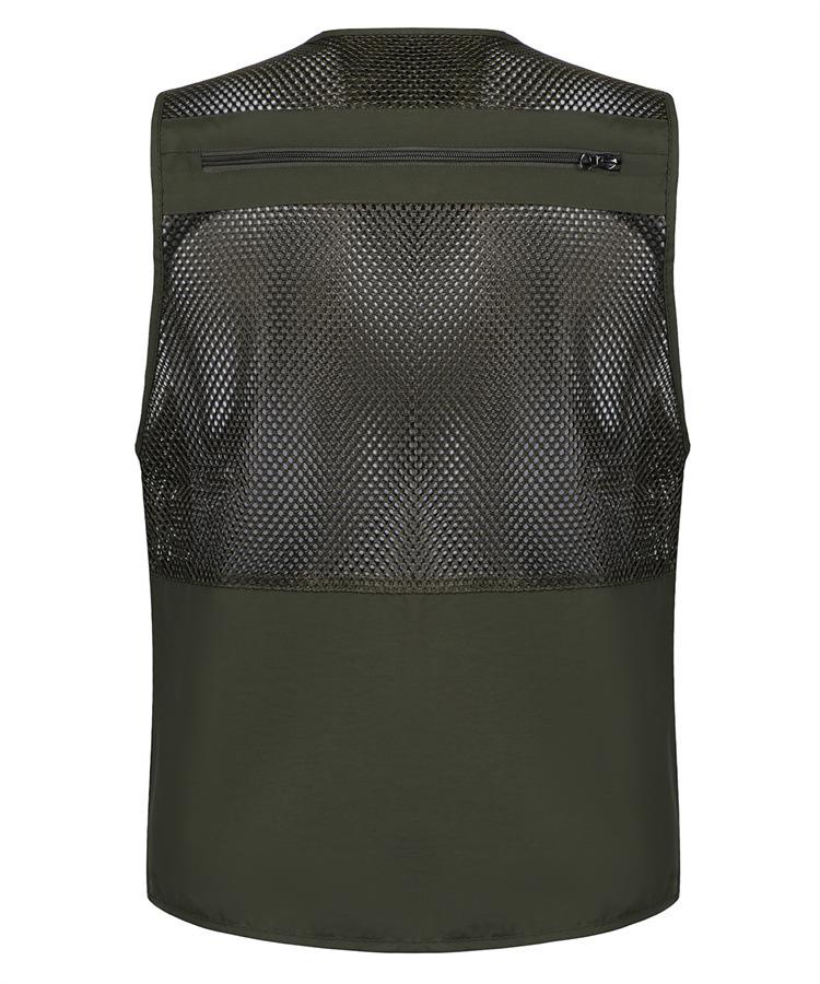 Summer Mesh Vest for Middle-Aged and Elderly Men - Multi-Pocket Sleeveless Fishing & Photographer Jacket