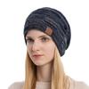 Autumn and Winter Velvet Mixed Color Versatile Wool Knitted Hat Warm Fashion Pullover Hat European and American Winter Hats