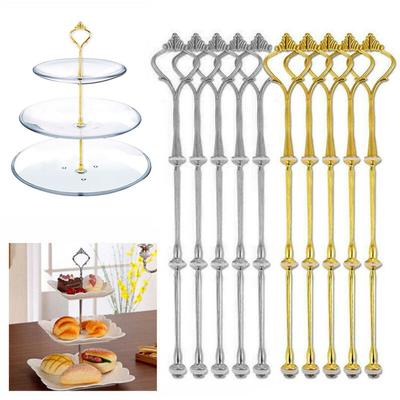 DIY Handle Wedding Cake Plate Stands Cupcake Stand Crown Rod Fitting