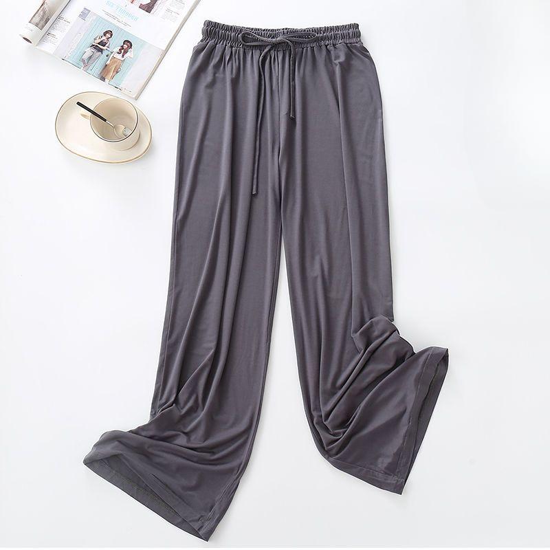 Women's Spring Summer and Autumn Loose Drape  Modal Wide-leg Pants  Casual Mopping Pants High-waist Straight-leg Pants Dance Practice Pants
