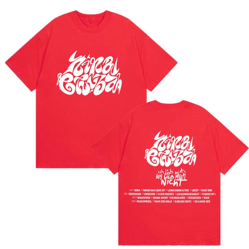 Nina Chuba Tour New Album 2025 Cover T Shirt Men Women Hip Hop Gothic Short Sleeve T Shirts Retro Oversized Cotton Style T-Shirt