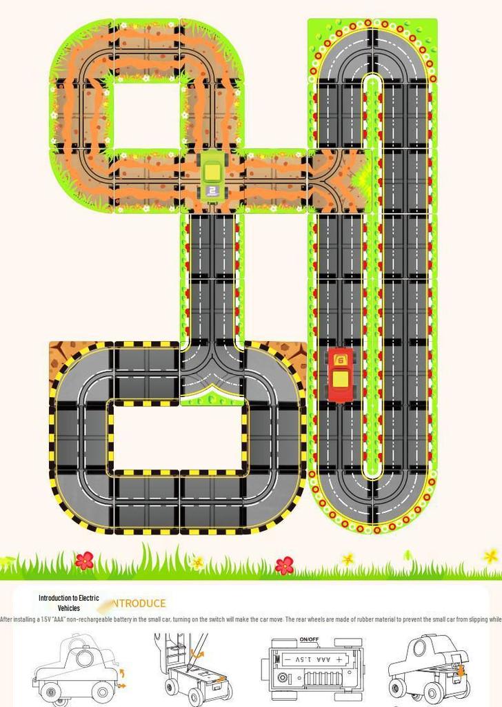 Magnetic Building Blocks & Electric Track Car City Set: Stained Glass Educational Toy for Kids