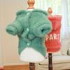 Pet Clothing Wholesale Autumn and Winter New Dog Clothing Warm Sweater Plus Velvet Paris Alphabet Sweater Pet Clothes