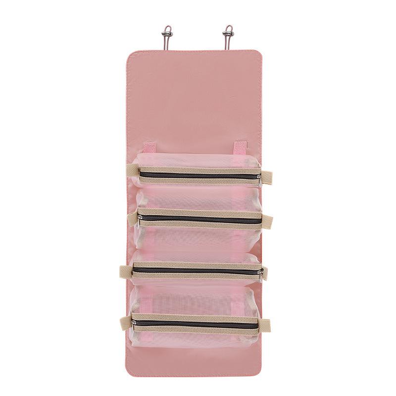 Four-in-One Hangable Foldable Detachable Makeup and Toiletry Bag 