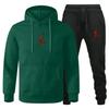 Novo Conjunto de Moletom Esportivo Masculino Estilo Europeu-Americano Outono/Inverno