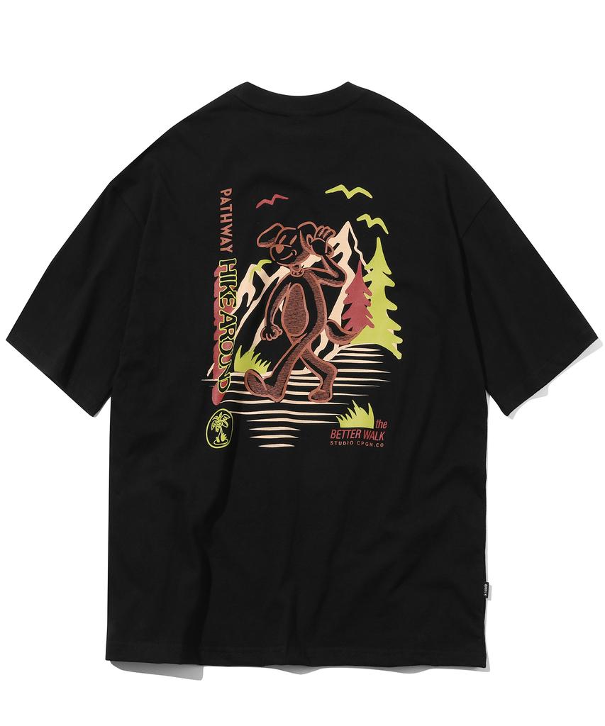 CPGN STUDIO Hike Round Short Sleeve Tee Black