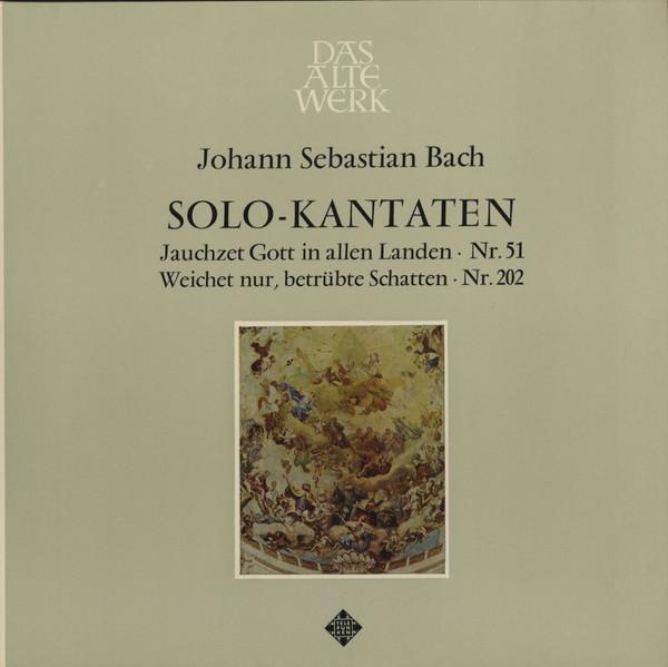 

LP Record JOHANN SEBASTIAN BACH SoloKantaten SAWT9513 Telefunken 1967 Germany Classical Used