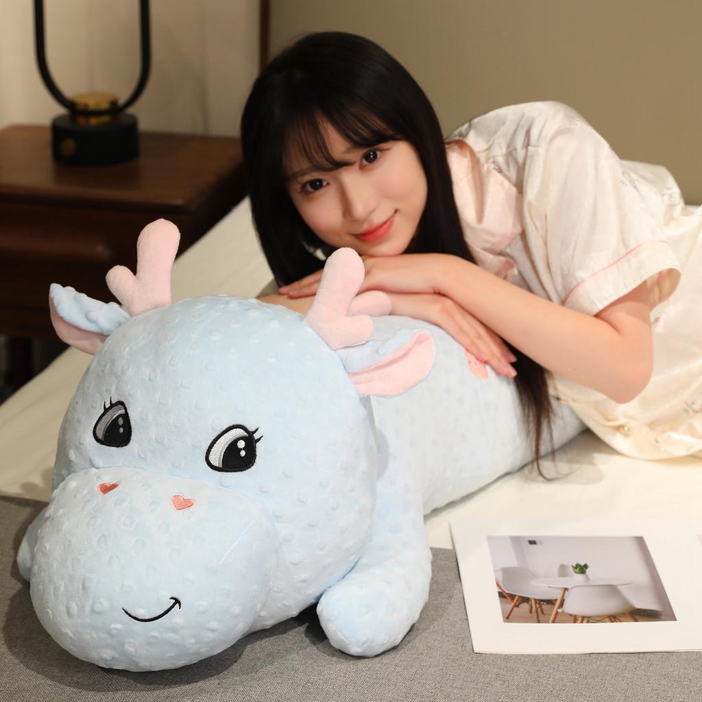Breathable Snuggly Dragon Bolster Soft Companions Cozy Plush Lying Prone Dragon Sleepy Fling Cushion Chamber Ornament Boys Girls Present