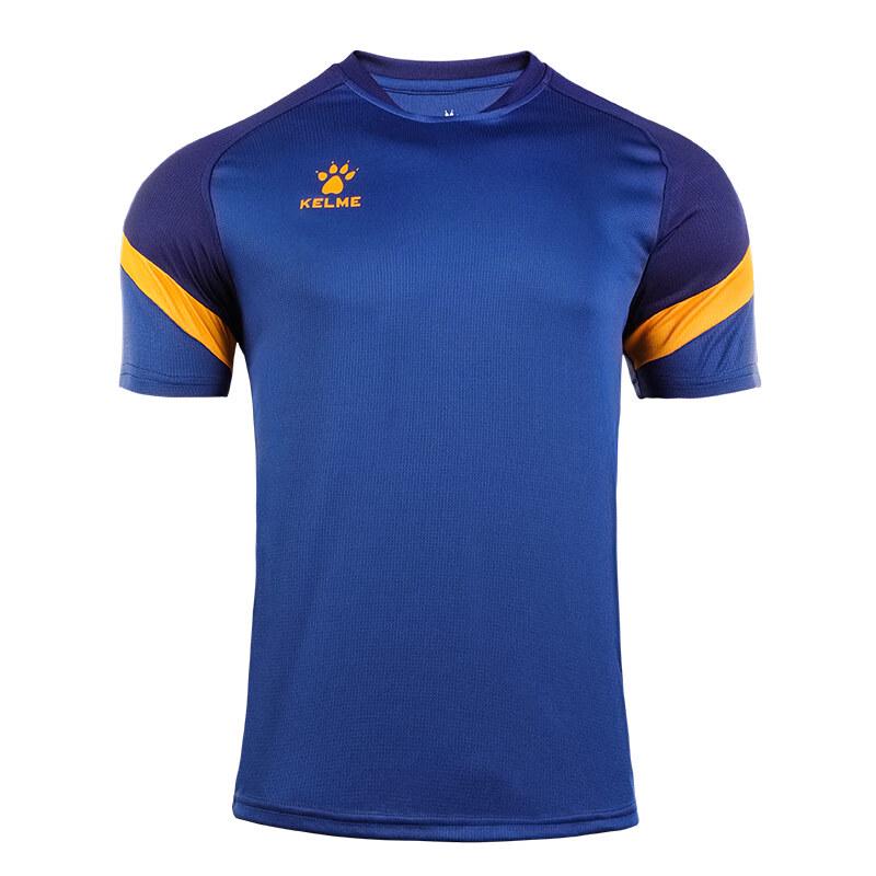 

KELME Men s Color Block Round Neck Short Sleeve Training T-Shirt S