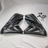 GOLDFAUST CBR650R Side Side and Side Spoilers In and Black CBR650R Parts Cowls, Covers, Red, White, (Carbon Black). Dress-Up (Matte Black).