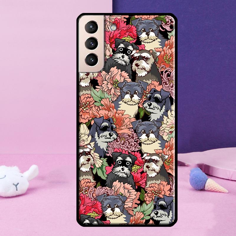 Schnauzer Puppy Dog Case For Samsung Galaxy S23 S22 Ultra S21 S20 FE Note 10 20 Ultra S8 S9 S10 Plus Cover