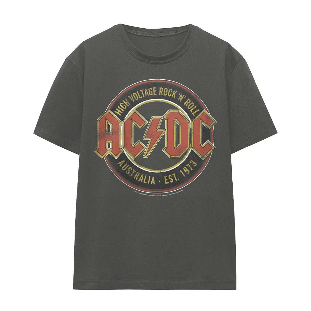 ACDC Est.  73 Ladies 100% Cotton T-shirt Mens Tees Top S-2XL, Charcoal M