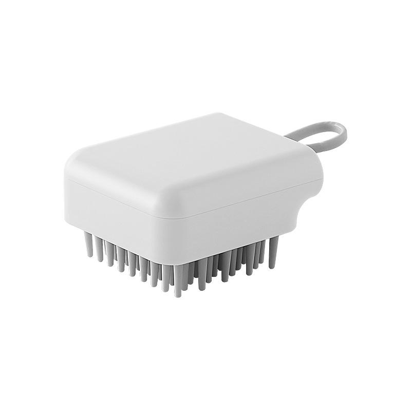 Silicone Hair Washing Brush Portable Hair Washing Massage Brush Bath BrushHandheld Hair Washing Comb серый