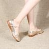  Bright Leather Woman Girls Ladies Latin Ballroom Modern Salsa Practise Dancing Shoes Closed Toe Soft Beef Tendon Bottom