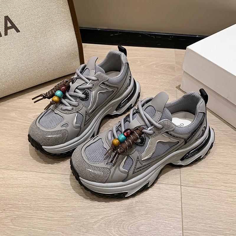 Thick-soled Lightweight Non-slip Dad Shoes 2025 New Autumn Women's Shoes Children's Popular Soft Soles Are Not Tired and Versatile